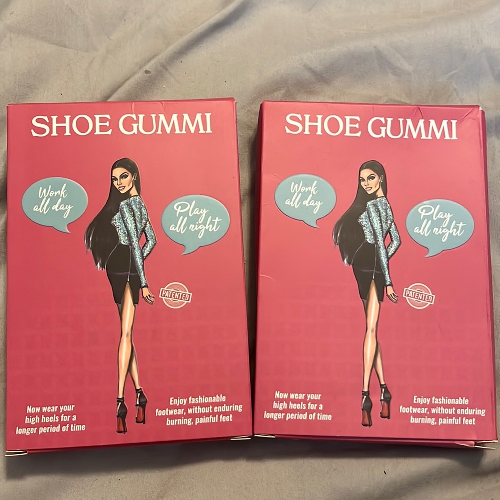 Shoe Gummi Black Size Small Pointed Toe Outersole Pads